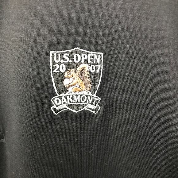 Bobby Jones Black US Open Polo Golf Shirt - Picture 2 of 5